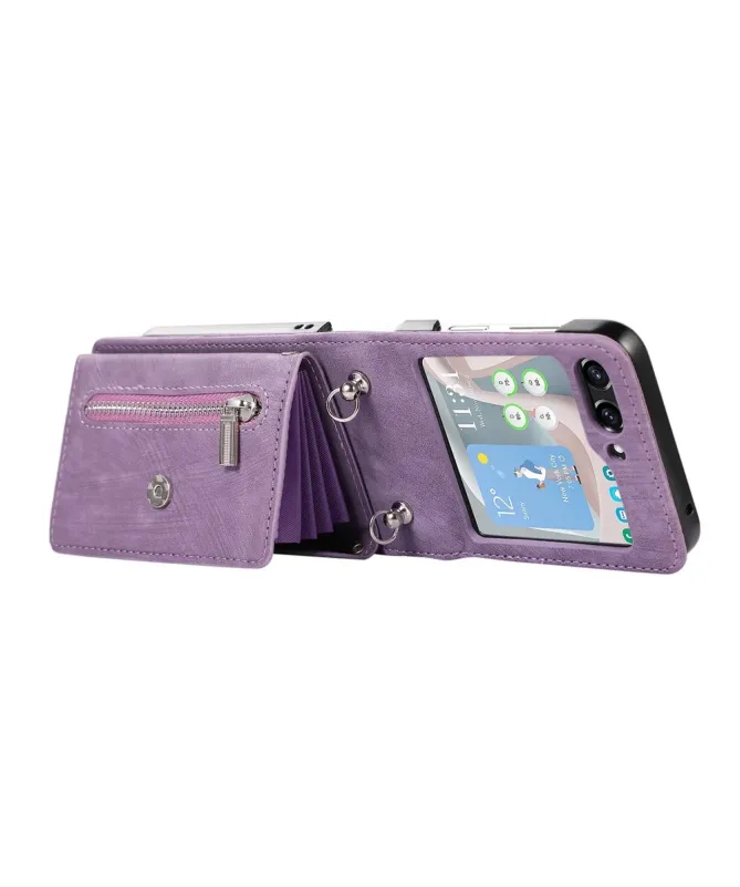 Coque Samsung Galaxy Z Flip 7 Portefeuille Bandoulière | NOMAD