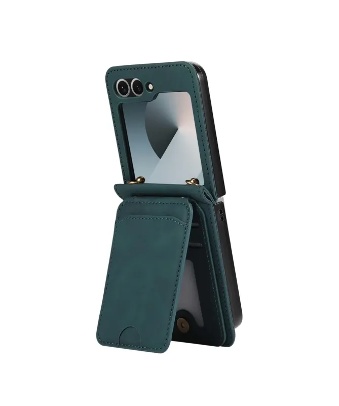 Coque Samsung Galaxy Z Flip 7 Portefeuille Bandoulière | ORGANIZER