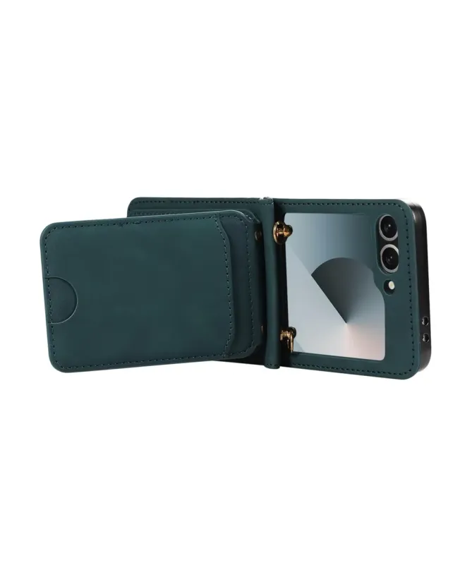 Coque Samsung Galaxy Z Flip 7 Portefeuille Bandoulière | ORGANIZER