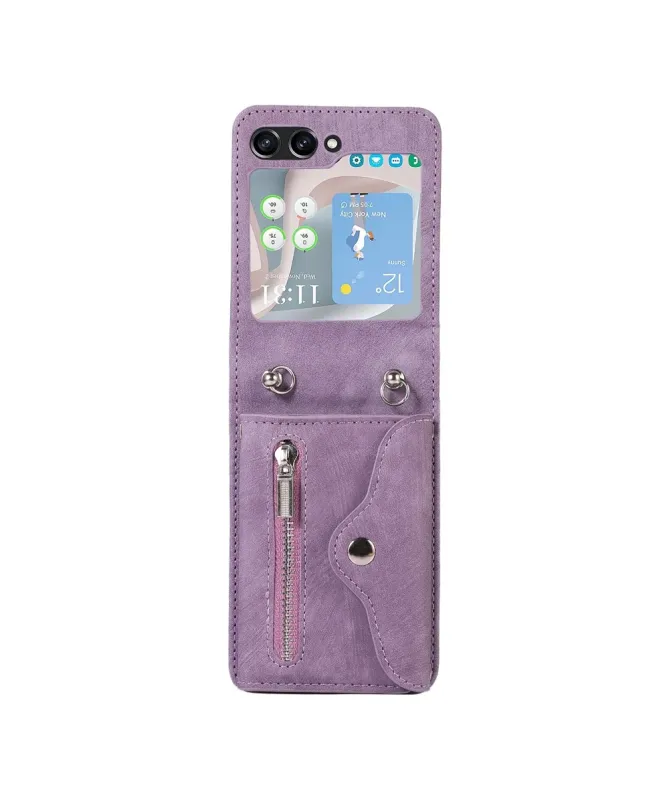 Coque Samsung Galaxy Z Flip 7 Portefeuille Bandoulière | NOMAD