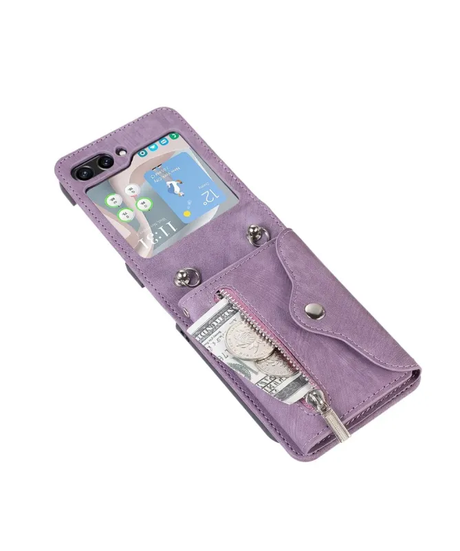 Coque Samsung Galaxy Z Flip 7 Portefeuille Bandoulière | NOMAD