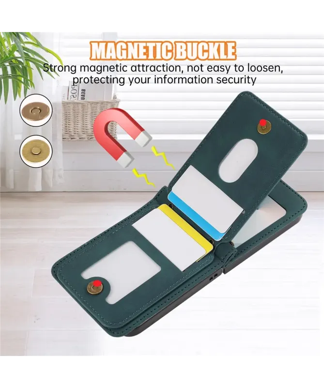 Coque Samsung Galaxy Z Flip 7 Portefeuille Bandoulière | ORGANIZER