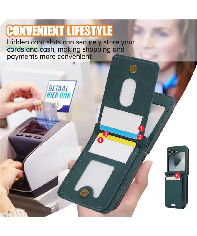 Coque Samsung Galaxy Z Flip 7 Portefeuille Bandoulière | ORGANIZER