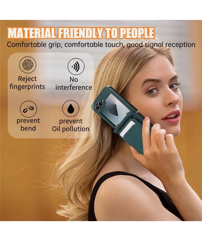 Coque Samsung Galaxy Z Flip 7 Portefeuille Bandoulière | ORGANIZER