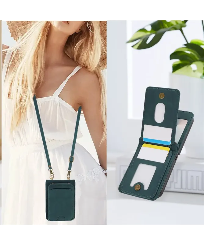 Coque Samsung Galaxy Z Flip 7 Portefeuille Bandoulière | ORGANIZER