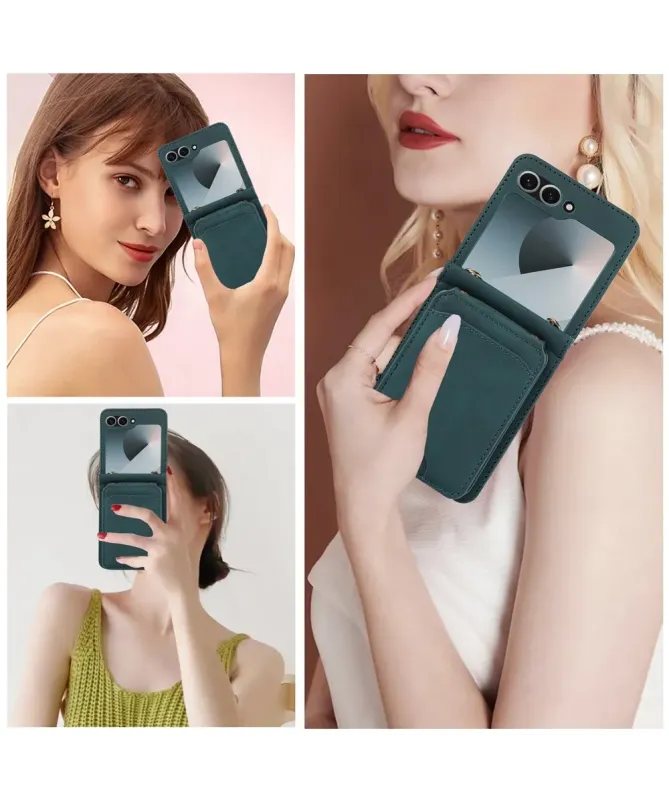 Coque Samsung Galaxy Z Flip 7 Portefeuille Bandoulière | ORGANIZER