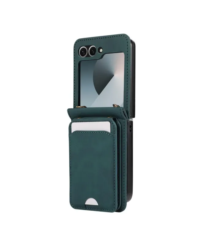 Coque Samsung Galaxy Z Flip 7 Portefeuille Bandoulière | ORGANIZER