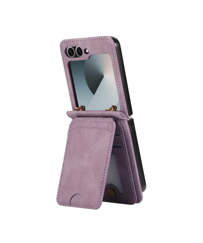 Coque Samsung Galaxy Z Flip 7 Portefeuille Bandoulière | ORGANIZER