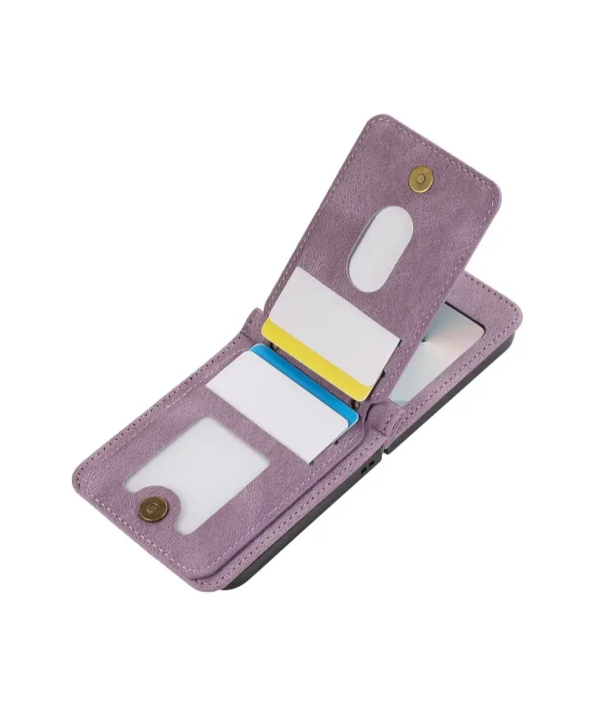 Coque Samsung Galaxy Z Flip 7 Portefeuille Bandoulière | ORGANIZER
