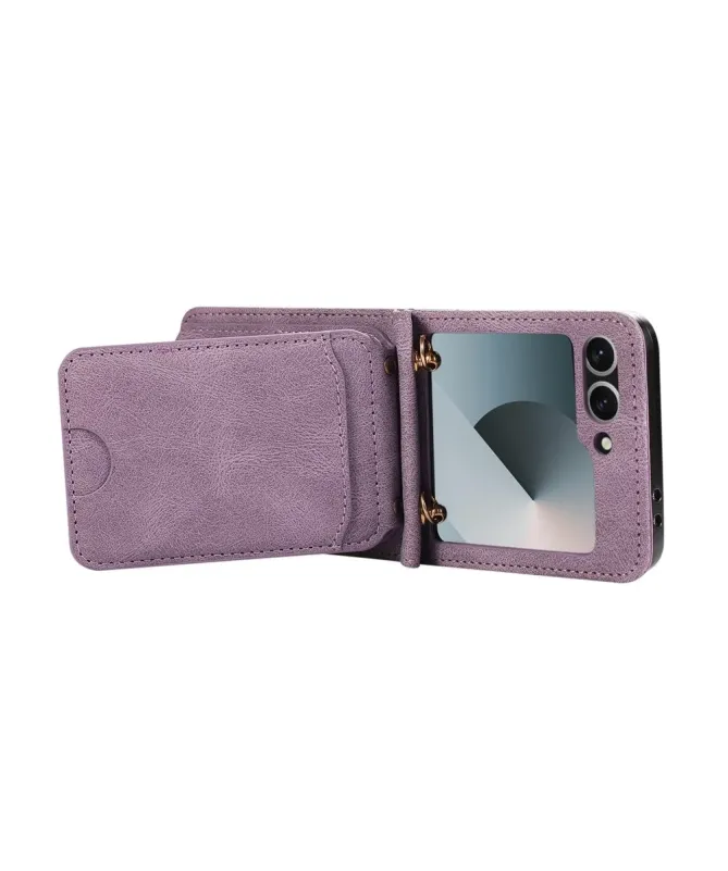 Coque Samsung Galaxy Z Flip 7 Portefeuille Bandoulière | ORGANIZER