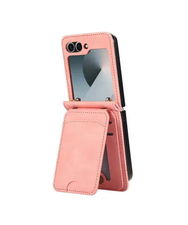 Coque Samsung Galaxy Z Flip 7 Portefeuille Bandoulière | ORGANIZER Or Rose - photo 40
