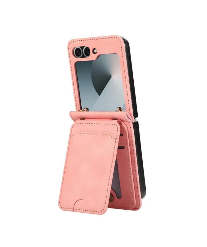 Coque Samsung Galaxy Z Flip 7 Portefeuille Bandoulière | ORGANIZER