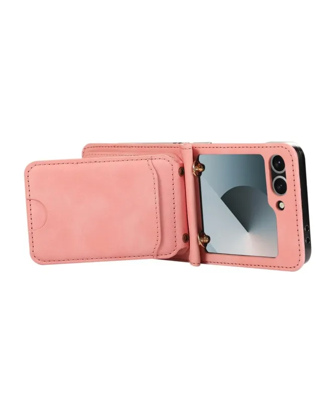 Coque Samsung Galaxy Z Flip 7 Portefeuille Bandoulière | ORGANIZER