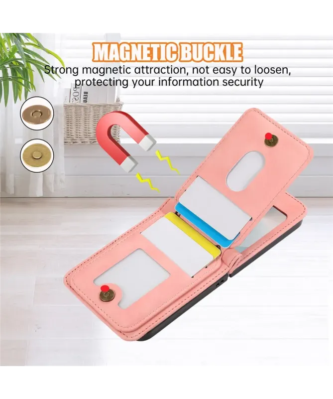 Coque Samsung Galaxy Z Flip 7 Portefeuille Bandoulière | ORGANIZER