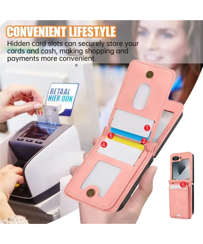 Coque Samsung Galaxy Z Flip 7 Portefeuille Bandoulière | ORGANIZER