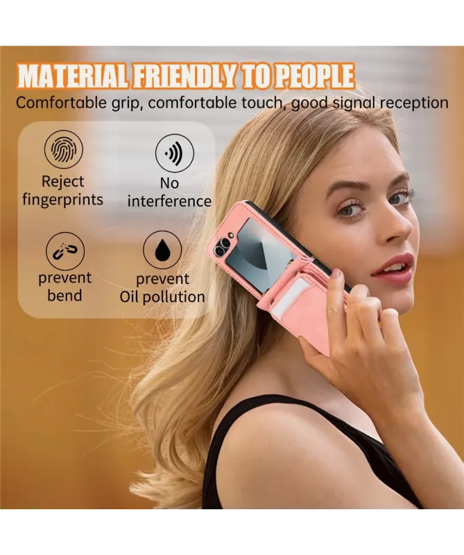 Coque Samsung Galaxy Z Flip 7 Portefeuille Bandoulière | ORGANIZER