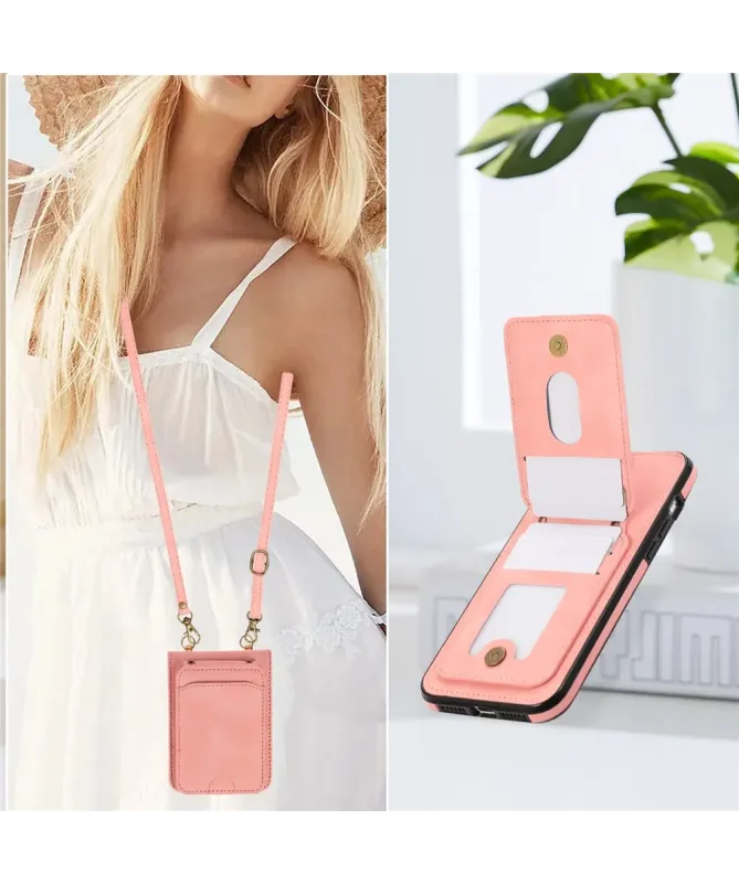 Coque Samsung Galaxy Z Flip 7 Portefeuille Bandoulière | ORGANIZER