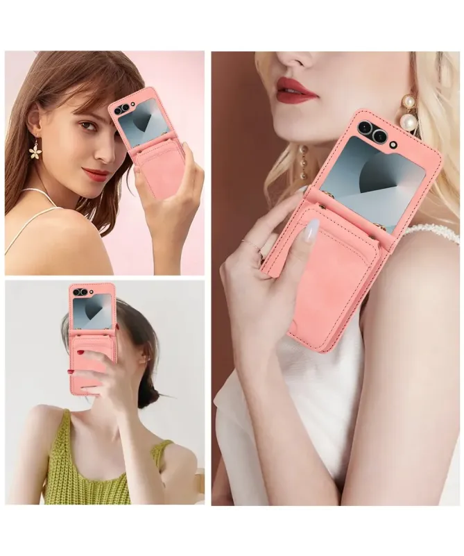 Coque Samsung Galaxy Z Flip 7 Portefeuille Bandoulière | ORGANIZER