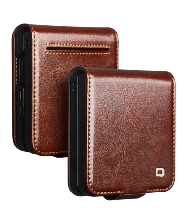 Housse Samsung Galaxy Z Flip 7 fait main en cuir véritable