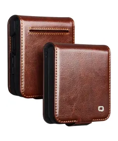 Housse Samsung Galaxy Z Flip 7 fait main en cuir véritable