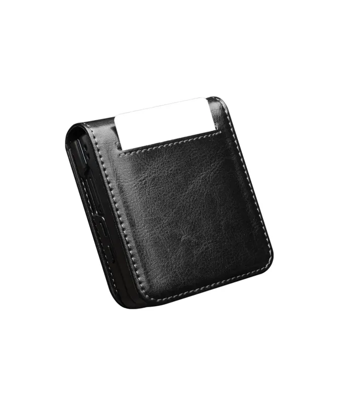 Housse Samsung Galaxy Z Flip 7 fait main en cuir véritable