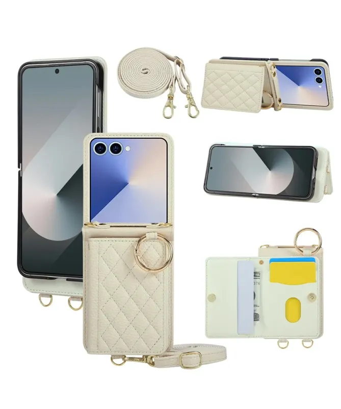 Coque Samsung Galaxy Z Flip 7 Bandoulière Matelassée | POCHETTE