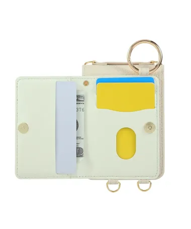 Coque Samsung Galaxy Z Flip 7 Bandoulière Matelassée | POCHETTE Beige Clair - photo 9