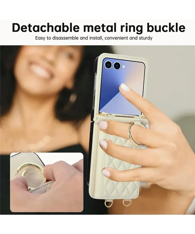 Coque Samsung Galaxy Z Flip 7 Bandoulière Matelassée | POCHETTE
