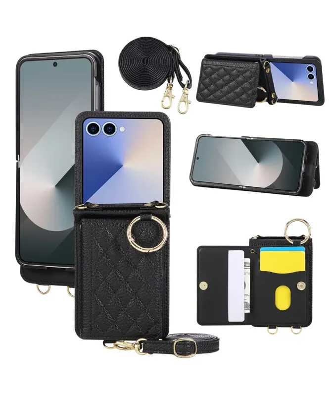 Coque Samsung Galaxy Z Flip 7 Bandoulière Matelassée | POCHETTE