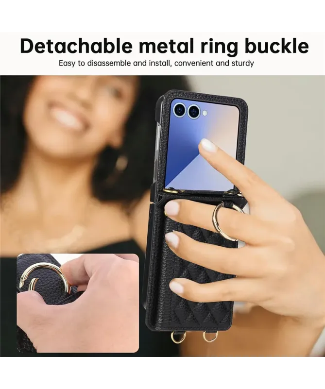 Coque Samsung Galaxy Z Flip 7 Bandoulière Matelassée | POCHETTE