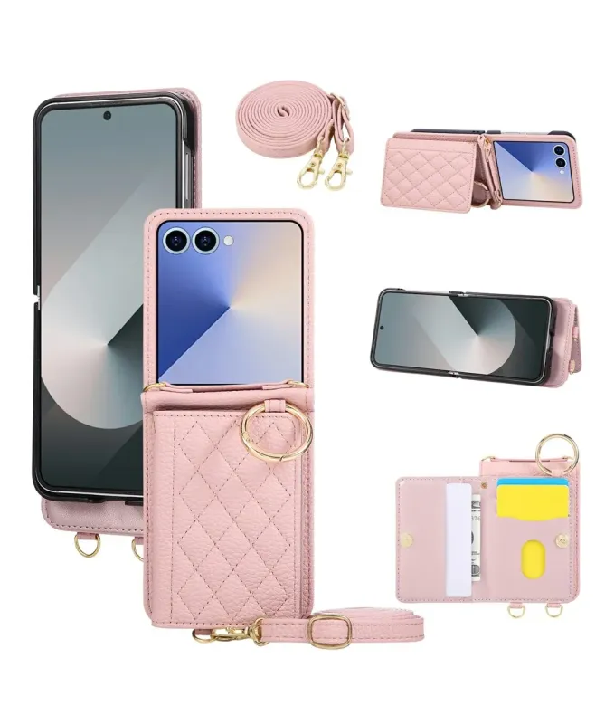 Coque Samsung Galaxy Z Flip 7 Bandoulière Matelassée | POCHETTE