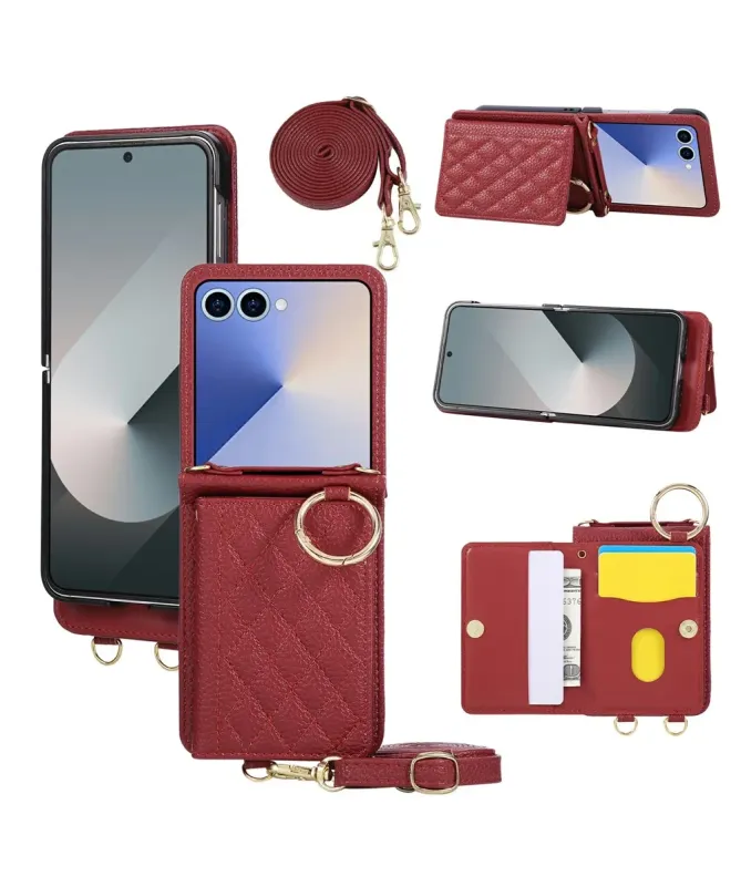 Coque Samsung Galaxy Z Flip 7 Bandoulière Matelassée | POCHETTE
