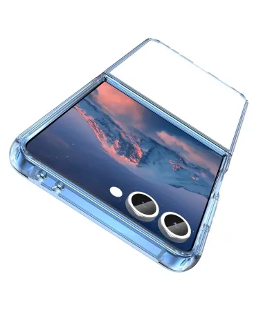 Coque Transparente Samsung Galaxy Z Flip 7 | CRISTAL Bleu clair - photo 10