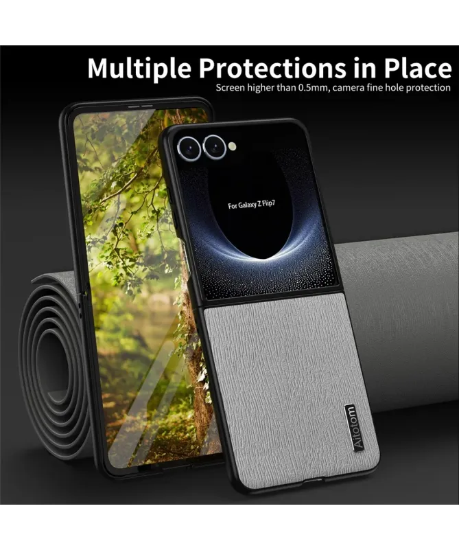 Coque Samsung Galaxy Z Flip 7 Texture Bois | Atotam
