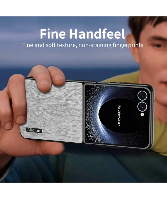 Coque Samsung Galaxy Z Flip 7 Texture Bois | Atotam