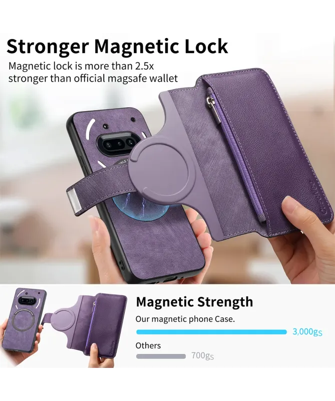 Housse Nothing Phone (3a) Zippée et Coque Détachable | 02