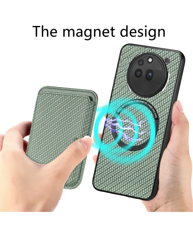 Coque Nothing Phone (3a) Pro Fibre de Carbone Porte-cartes détachable