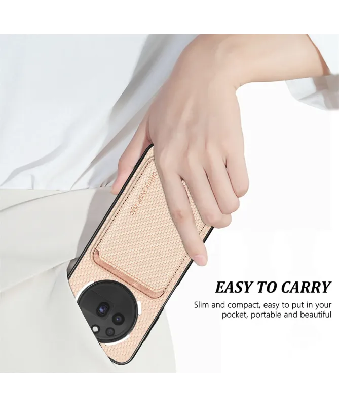 Coque Nothing Phone (3a) Pro Fibre de Carbone Porte-cartes détachable