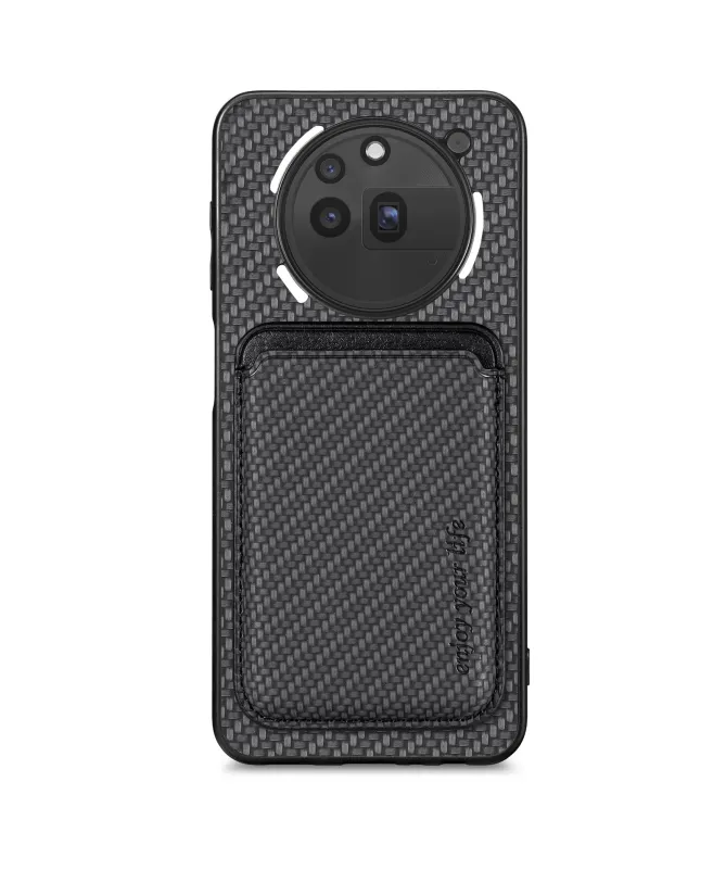 Coque Nothing Phone (3a) Pro Fibre de Carbone Porte-cartes détachable