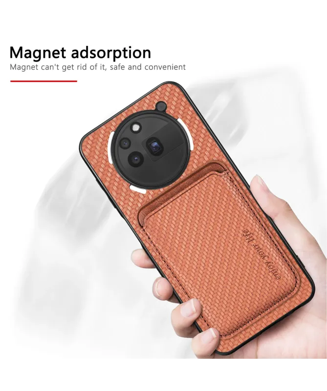 Coque Nothing Phone (3a) Pro Fibre de Carbone Porte-cartes détachable