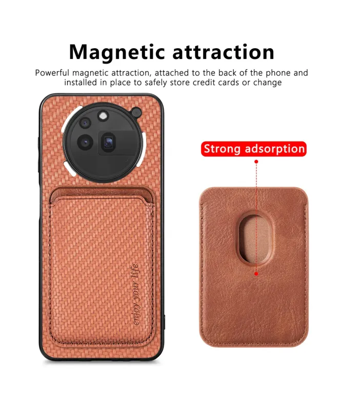 Coque Nothing Phone (3a) Pro Fibre de Carbone Porte-cartes détachable