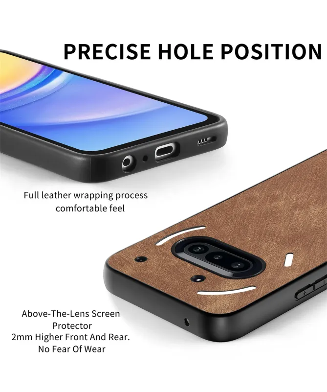 Coque Nothing Phone (3a) Effet Cuir Vintage | RETROVA