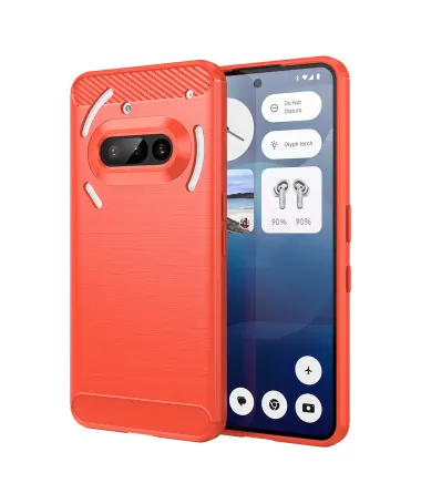 Coque Nothing Phone (3a) avec Verre Trempé | CARBO Rouge - photo 8