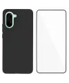 Coque Noire Mat OnePlus Nord CE5 avec Verre Trempé