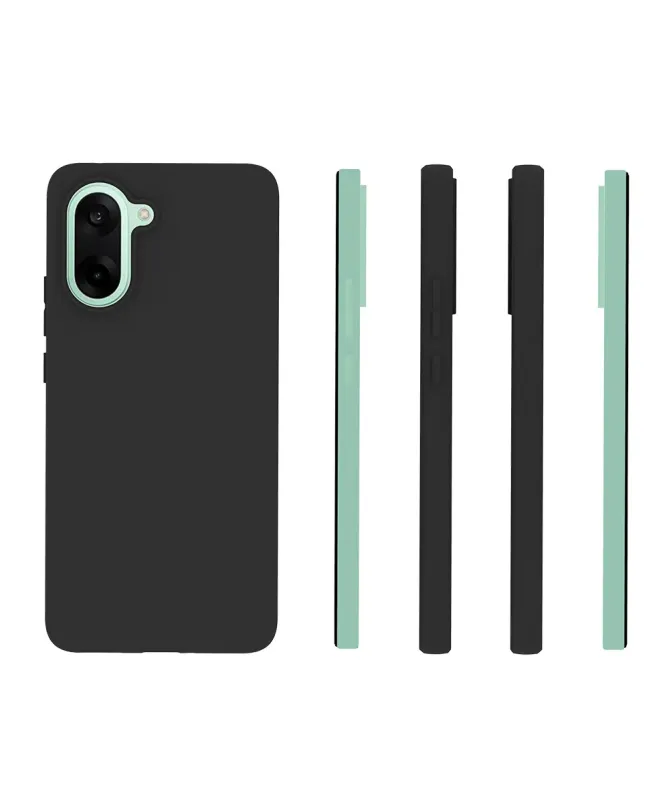 Coque Noire Mat OnePlus Nord CE5 avec Verre Trempé