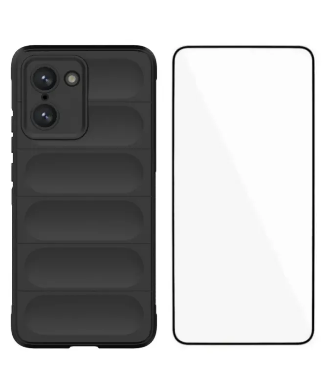 Coque OnePlus Nord CE5 Rugged silicone avec verre trempé