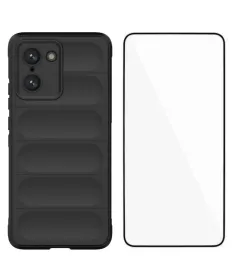 Coque OnePlus Nord CE5 Rugged silicone avec verre trempé