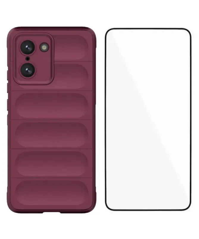 Coque OnePlus Nord CE5 Rugged silicone avec verre trempé