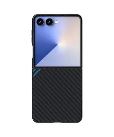 Coque Samsung Galaxy Z Flip 7 Fibre de Carbone MagSafe Bleu - photo 8