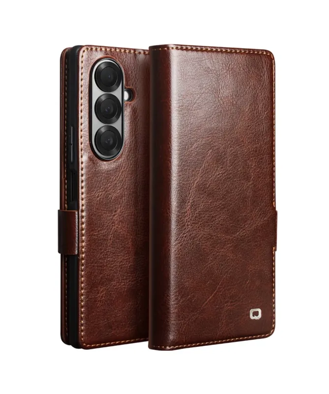 Housse Samsung Galaxy Z Fold 7 fait main en cuir véritable